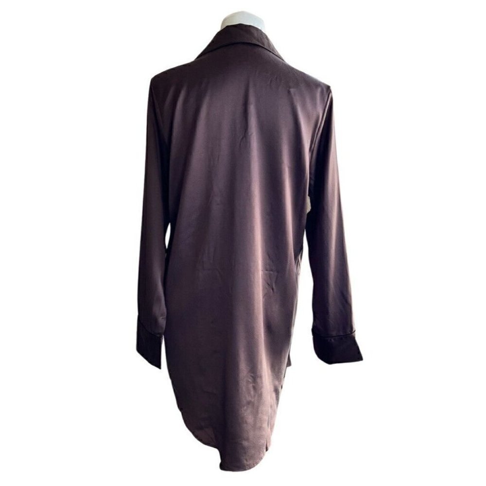 Skims Stretch Silk Button-up Night Dress COACO Size XXS - Picture 7 of 10